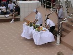 Fruit carving demonstration